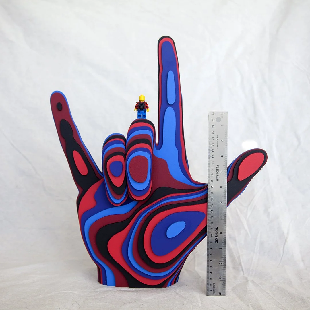 Friendly Neighborhood Spider Person Hand Sculpture — Beatnik Prints